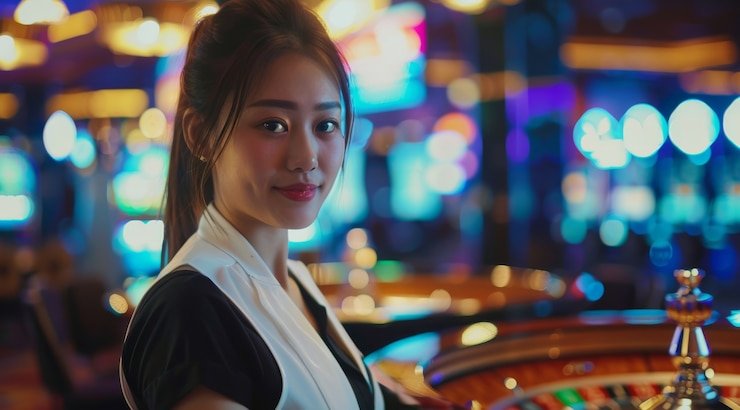 Menu navigasi situs mobile kasino dengan kategori olahraga dan permainan